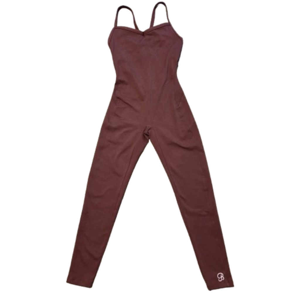 Bombshell Sportswear Brown Sleeveless Jumpsuit Romper